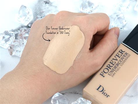 dior forever undercover foundation swatch